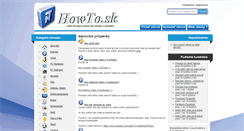 Desktop Screenshot of howto.sk